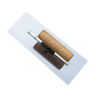 兰诗 FW1313 清洁刮刀抹泥刀地砖墙面抹灰刀腻子刀泥瓦工抹泥板砌砖刀木柄 不锈钢抹子