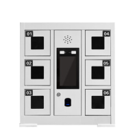 惠华都智能手机柜班用存放附报警功能6门-人脸识别款 充电款