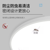 雷士照明吸顶灯三防吸顶灯房间楼道吸顶安装 24瓦白光尺寸380*45mm 5700K