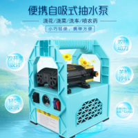 首源 充电自吸泵12v打药泵喷雾器抽水机便携式打药泵240W 20AH+20米高压管