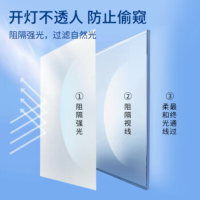 墨斗鱼磨砂玻璃防窥膜窗户贴膜卫生间隐私贴纸厕所透光不透人0.9*2米
