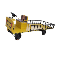 梵选 平板车四轮电动平板车方向盘搬运车