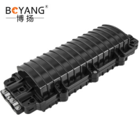 博扬双端光纤接续包BY-JXB212 二进二出12芯光缆接续盒ABS材质架空地埋型