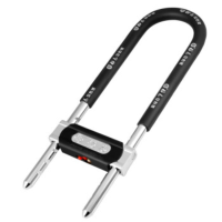 梅花 (BLOSSOM)玻璃门锁双开门锁抗剪u型锁防盗锁电瓶车锁MH3033