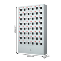 京顿 手机存放柜工厂单位手机保管柜车间手机管理柜储物柜电子设备存放柜 48门 0.4mm 不带外门