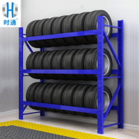 时通三层重型特厚500kg/层主架200*50*200多功能重型轮胎货架置物架