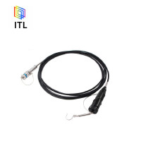 ITL 野战光缆转接器 单模双芯TPU 一端J599/26KB02B1一端中性卡扣接头