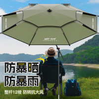 佳钓尼机械臂钓鱼伞大钓伞2024遮阳伞拐杖伞专用太阳雨伞户外露营2.6米