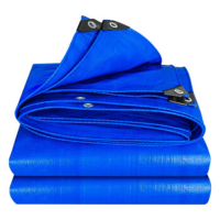 婉和蓝色户外汽车雨布防晒布塑料PE隔热布 10米*20米