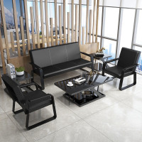荣将办公沙发茶几组合 1+1+3+长几 商务会客接待办公