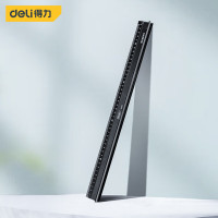 得力DL8220铝合金直尺20cm