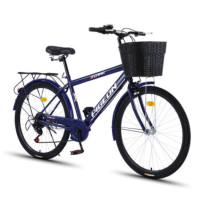 飞鸽自行车26英寸复古单速黑