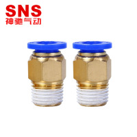 SNS神驰气动外螺纹快速接头 SPC10-02 30个装