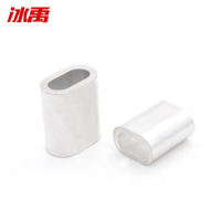 冰禹BJjj-77钢丝绳圆形单孔铝扣 2mm 100个