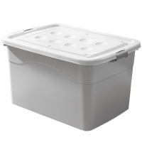 迅火办公加厚储物收纳箱 月影灰 250#长69宽49高41CM