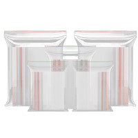 工百利5号自封袋食品级留样袋 10*15cm 8丝5包装/共500只