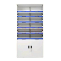 优合创佳二连柜体滑轨西药柜2000*1000*500mm