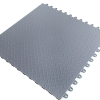 美奇特PVC工业地板格栅地垫板 50cm*50cm*5mm工业地板暗扣 绝缘抗静电