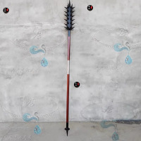 追潮武术十八般兵器狼牙棒训练武术器械影视道具冷兵器精品 不锈钢分体 黑头