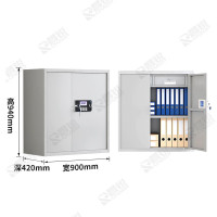 保密柜密码柜铁皮柜单节带抽电子密码锁