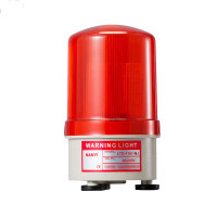 谋福 350 磁吸指示报警灯声光报警器旋转警灯报警信号闪烁警示灯(磁铁款 声光一体 220V )