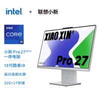 联想小新Pro27一体台式电脑27英寸(13代i9-13900H 32G DDR5内存 1TB SSD)云影