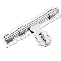 海斯迪克gnjz-204不锈钢锁扣 带扣款6寸/配螺丝 门扣暗插销防盗门挂锁