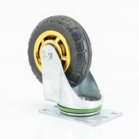 冰禹橡胶脚轮轻音轮 轻型5寸万向 1只
