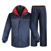 谋福 8014加厚电动车摩托车双层雨衣雨裤套装(SMC雨衣)4XL(175-180CM)可定制