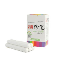 谋福 9190 无尘水溶性粉笔 环保可擦写 黑绿板书写笔 儿童涂鸦笔 (白色20支-盒)