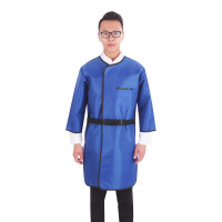 谋福124 X射线防护服铅衣X射线防护帽医用铅帽甲状腺防护颈套( 长袖铅衣+帽+围领+侧防护镜+手套 )0.5当量