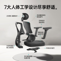 黑白调P5双背款-Ultra人体工学椅无脚托