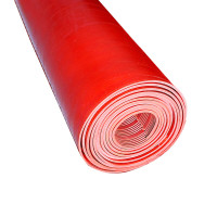 谋福绝缘垫5kv高压橡胶板配电室绝缘胶垫台垫桌垫工业胶皮红色3mm1*5m