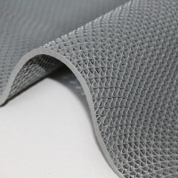 谋福375 防滑垫S型镂空防水地垫厨房浴室卫生间游泳池脚垫PVC塑料地毯(灰色宽1.2米*1米厚5mm)