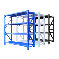 谋福 74 货架仓储家用自由组合置物架仓库货架多层多功能铁架子 常规200*50*200*4层 120kg(白色主架)