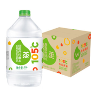 屈臣氏(Watsons)蒸馏水纯净水大桶水蒸馏水家庭装泡茶煲汤6L*4桶 整箱装