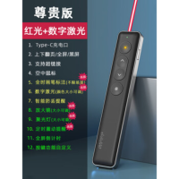 九客激光笔ppt翻页笔教师用多功能遥控笔 尊贵版[红光+数字激光]放大聚光+全时画笔+空鼠