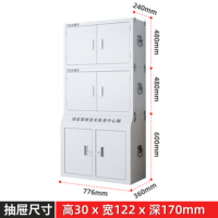 纪兆辉手机屏蔽柜双节64格(配中底柜) 5G信号物理屏蔽柜考场会议手机保管柜