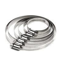 X鼎红 304不锈钢喉箍水管水带卡箍抱箍管箍管夹固定卡子直径40-63宽12mm(20个)