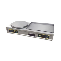 闪盾电扒炉煎饼一体机 电热45煎饼机 商用煎饼果子机手抓饼机器铁板烧设备鸡蛋灌饼机