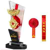 优合创佳退伍纪念品送战友老兵礼物军旅退役留念聚会创意礼品黄盒包装