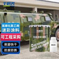 千居美氯磺化聚乙烯迷彩涂料 特种油漆金属防锈防腐 YE2344黄土色 22KG
