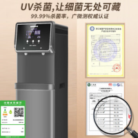 三鼎SDROG-166(灰)饮水机[开水+常温] 连自来水RO净水/加热一体 立式净饮机