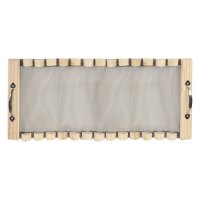 大明古艾龙骨灸器具 长款+短款 木制艾灸盒长蛇艾绒隔姜灸背部