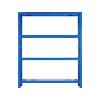 华豫汇阳HY-HJLS04仓储货架钢制四层蓝色主架 2000*600*2000mm 承重200KG/层