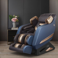 荣泰按摩椅RT6910s蓝咖 家用多功能全自动太空舱智能全身沙发零重力电动椅子