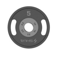 舒华杠铃片大孔胶片健身房健身器材 专业运动健身器械 5kg 单片价格(SH-G5KG)