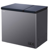 海尔FCD-212GHXPCZ宝蓝冰柜212L 家用卧式冷藏冷冻双温区冷柜 定频 直冷 无需频繁除霜 一级能效