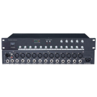 润普RP-HT1012话筒集线器十二路幻象供电混音器 国产化音视频会议音频护声系统