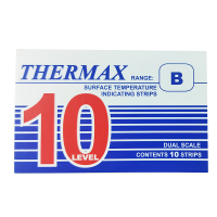 贝斯达感温贴片测温贴英国进口测温纸TMC变色温度测试纸感温变色贴10格B 77~127℃